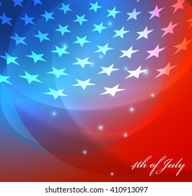 Abstract Image Of The American Flag