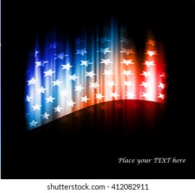 Abstract image of the American flag