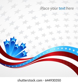 Abstract image of the American flag