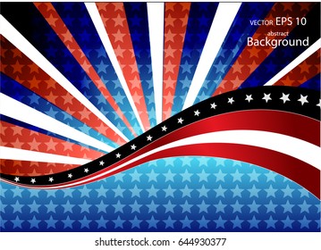 Abstract image of the American flag