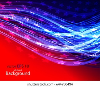 Abstract image of the American flag