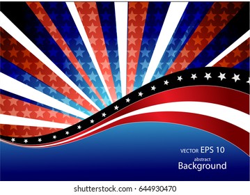 Abstract image of the American flag