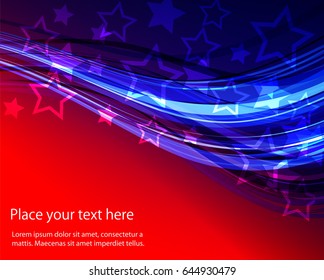 Abstract image of the American flag