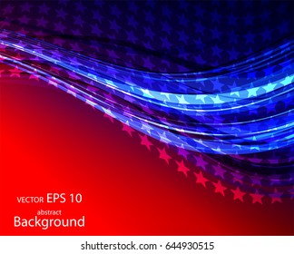 Abstract image of the American flag