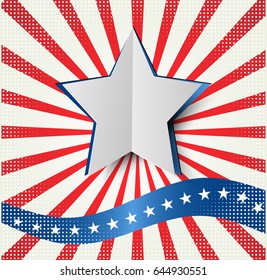 Abstract image of the American flag