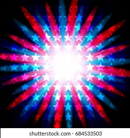 Abstract image of the American flag