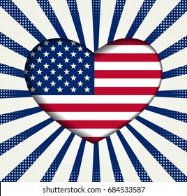Abstract image of the American flag