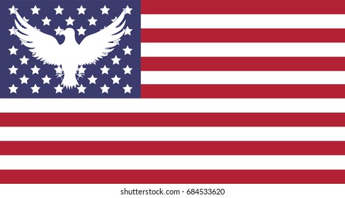 Abstract image of the American flag