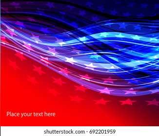 Abstract image of the American flag