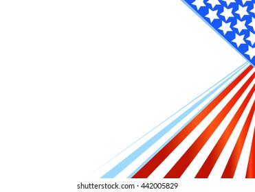 abstract image of the American flag blank