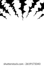 Abstract Image Background of Anxiety, Worry, Depression, Hand Drawn, Manga Symbols, Effect, Vertical