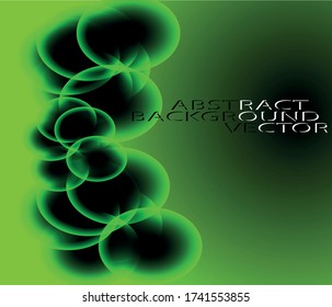 Abstract image background Circles green coronavirus covid19