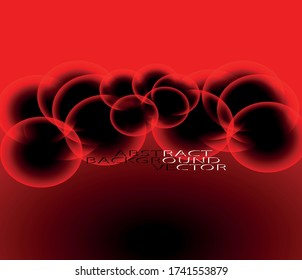 Abstract image background Circles red coronavirus covid19