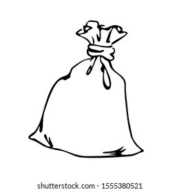 Abstract image of a bag. Vector.