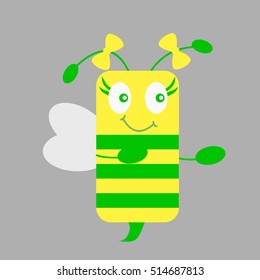 Abstract image of a bee
