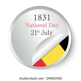Abstract image of the Belgian flag