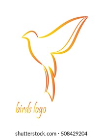 
abstract image of a bird. logo