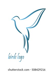 
abstract image of a bird. logo