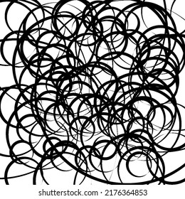 Imagen abstracta del círculo negro sobre fondo blanco