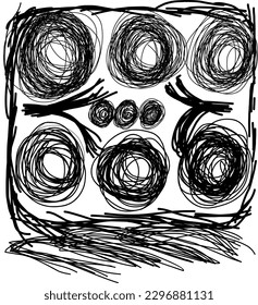 imagen abstracta con forma de círculo negro