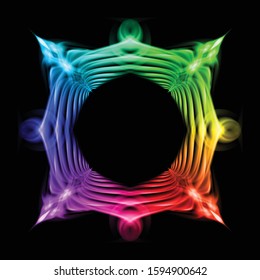 Abstract Image of Blazing Hot Colored Fire and Plasma Effects. Movement Soft Fire Flame. Beauty Texture of Amazing Magic Fire Effect on Black Background