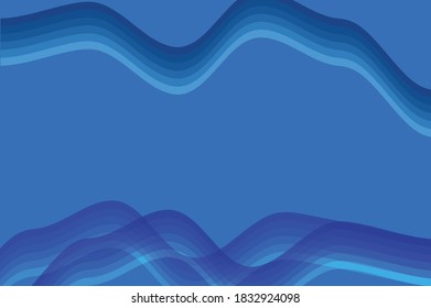 abstract image with blue waves