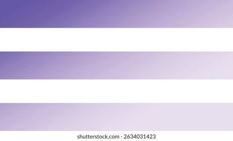 Abstract image with bold horizontal stripes in a purple-to-white gradient, suitable for web banners and design templates.