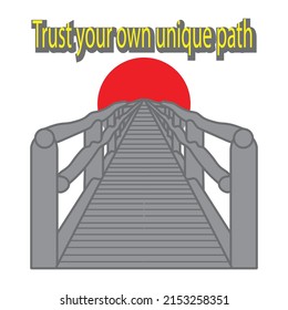 abstract image of the bridge to the sun
