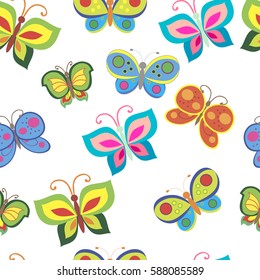 Abstract image of butterflies