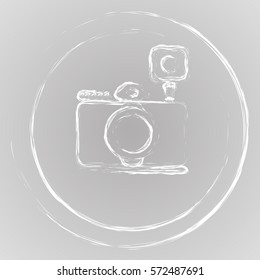 abstract image of a camera with a brush effect. vector
It can be used for greeting cards, advertisements, brochures, background etc.