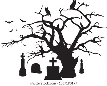Abstract image of a cemetery