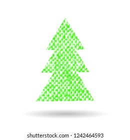 Abstract image of a Christmas tree