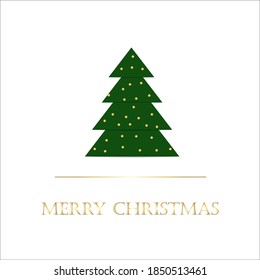 Abstract image of Christmas tree - vector image