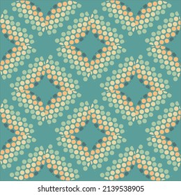 imagen abstracta con arreglo de círculo y uso de colores interesantes 