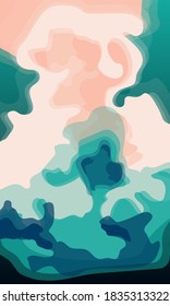 Abstract image of clouds against the background of the setting sun