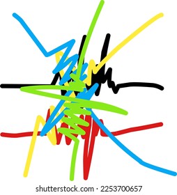 abstract image of colored lines