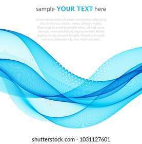Abstract image of a colored wave on a light background