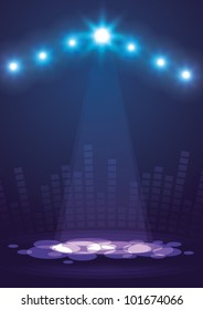 Abstract image of concert lighting