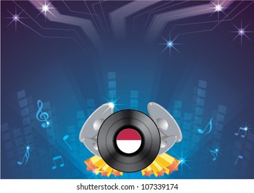 Abstract image of concert lighting  music party