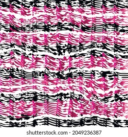 The abstract image consists of horizontal distorted patterns.