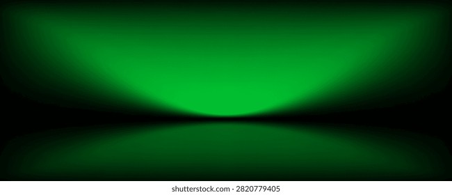 Abstract image of dark room concrete floor. Black room or stage background for product placement.Panoramic view of the abstract fog.vector Eps10.