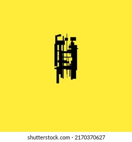 abstract image. depiction of human life that is not always neat, smooth, and happy.