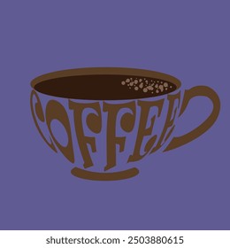 abstract image design of a cup of coffee