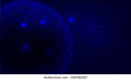 Abstract image of electronic signals Communications in the digital age