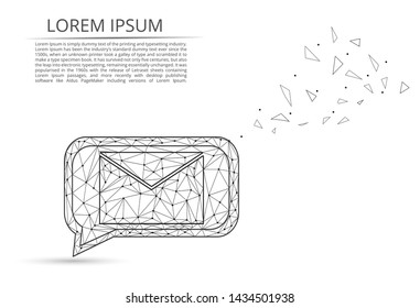 Abstract image of e-mail. Mail, Letter, email, other concept illustration space, universe