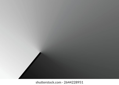 An abstract image featuring a horizontal line that sharply divides the frame. Above the line, a gradient transitions in intensity from one side to the other.