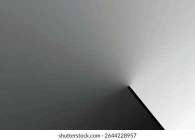 An abstract image featuring a horizontal line that sharply divides the frame. Above the line, a gradient transitions in intensity from one side to the other.