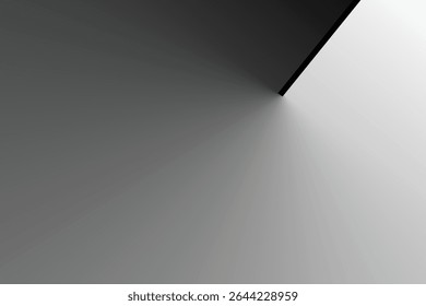 An abstract image featuring a horizontal line that sharply divides the frame. Above the line, a gradient transitions in intensity from one side to the other.