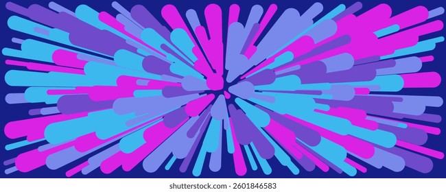 Abstract image featuring vertical neon blue and pink light streaks, creating a vibrant and futuristic visual effect.