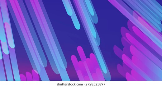 Abstract image featuring vertical neon blue and pink light streaks, creating a vibrant and futuristic visual effect. The lights have a blurred quality, giving a sense of motion and depth